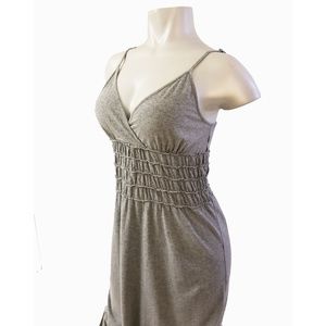 Calvin Klein Heather Gray Jersey Surplice dress S